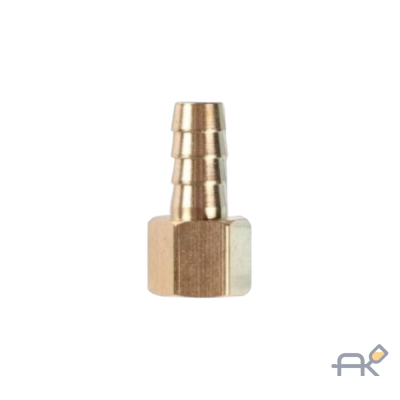 Штуцер пневматический внутр. резьба 1/4 -`ёлочка`8мм(AB-FT14E08) 